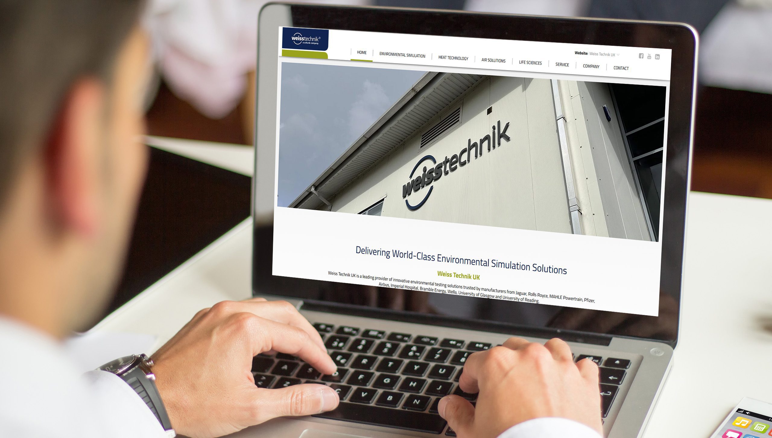 Destination Digital Marketing Design New Website for Weiss Technik UK